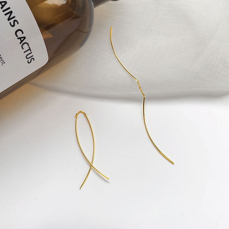 Folding Long Suitable For Round Faces Ear Line
