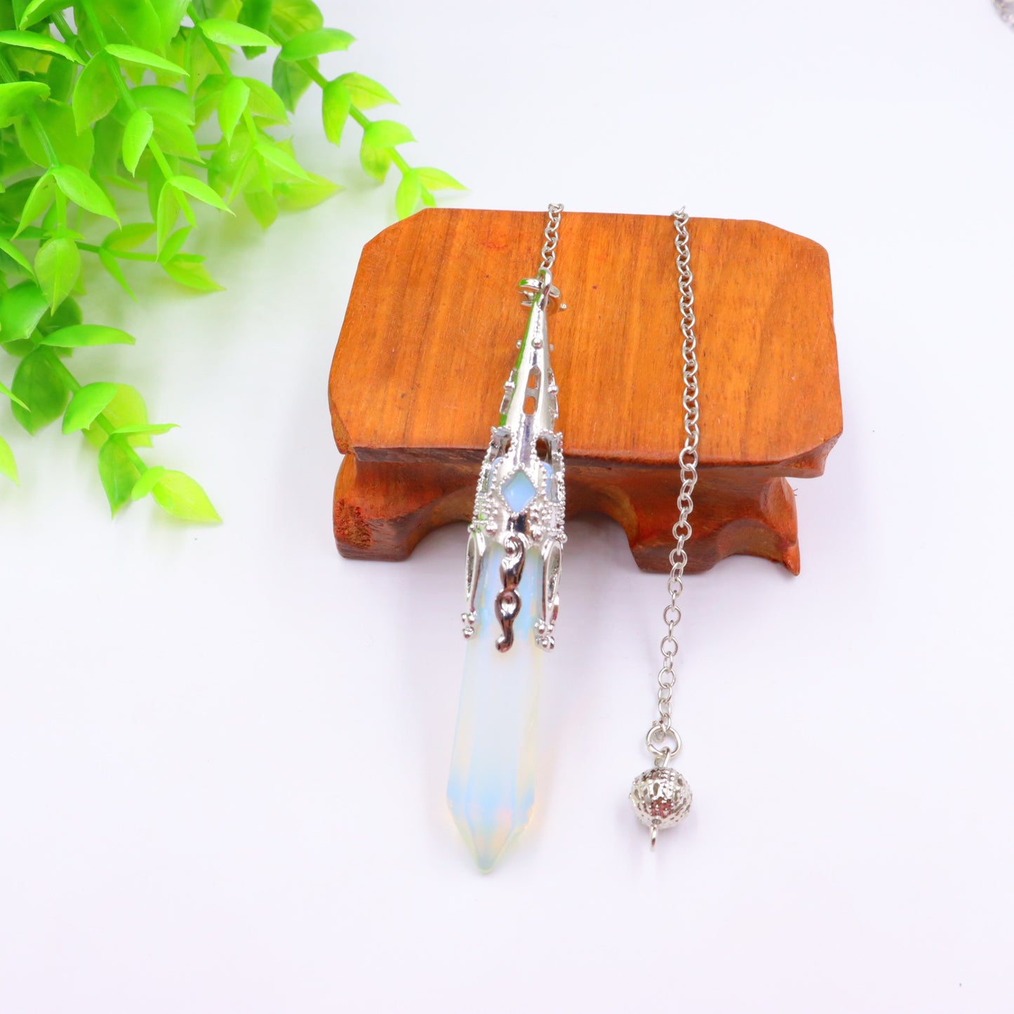 Prism Bullet Amethyst Spiritual Pendulum Meditation Necklaces