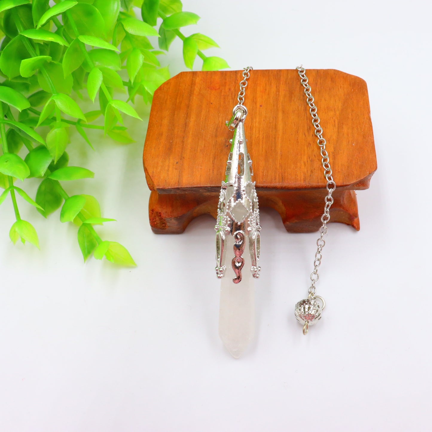 Prism Bullet Amethyst Spiritual Pendulum Meditation Necklaces