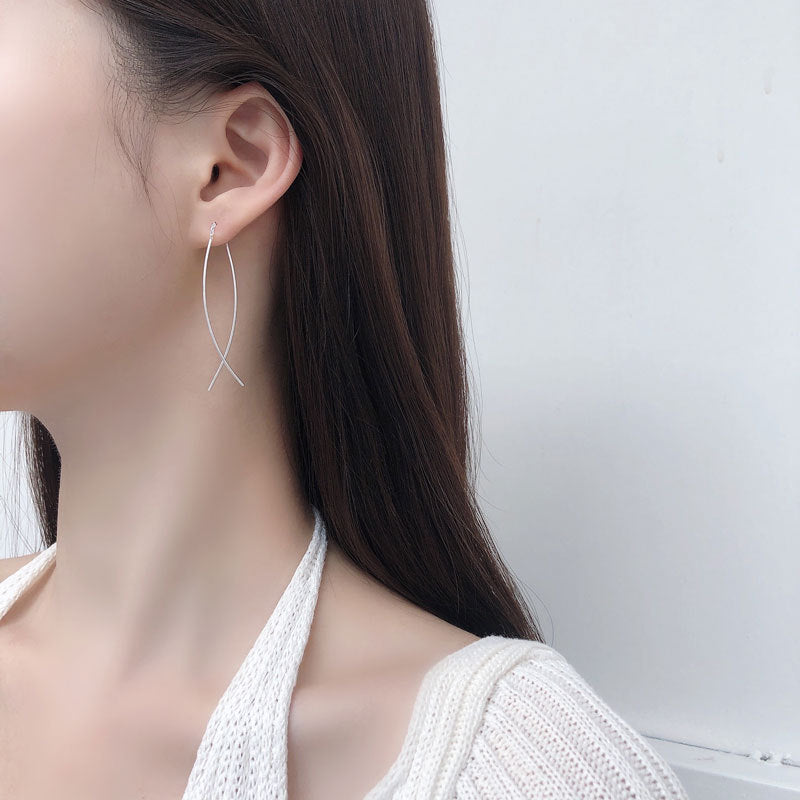Folding Long Suitable For Round Faces Ear Line