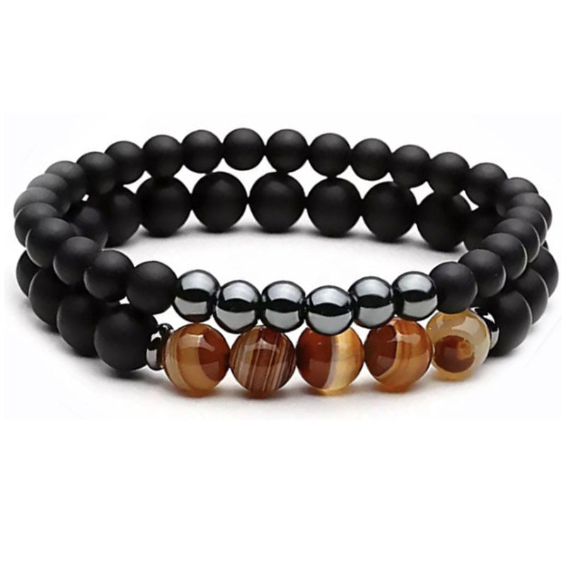 Jewelry Colorful Volcanic Rock Turquoise Tiger Eye Bracelets