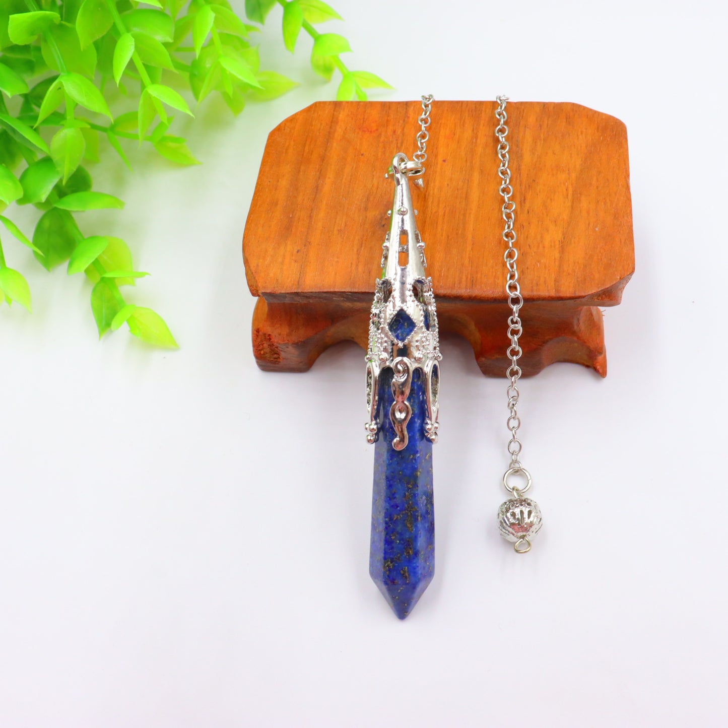 Prism Bullet Amethyst Spiritual Pendulum Meditation Necklaces