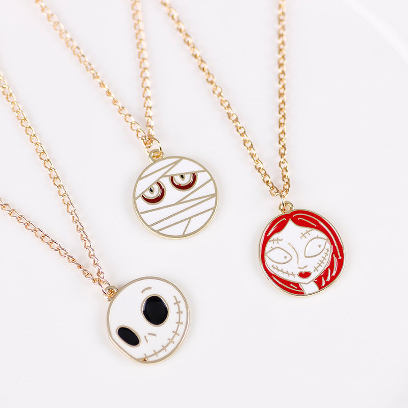 Korean Style Halloween Series Retro Funny Pendants