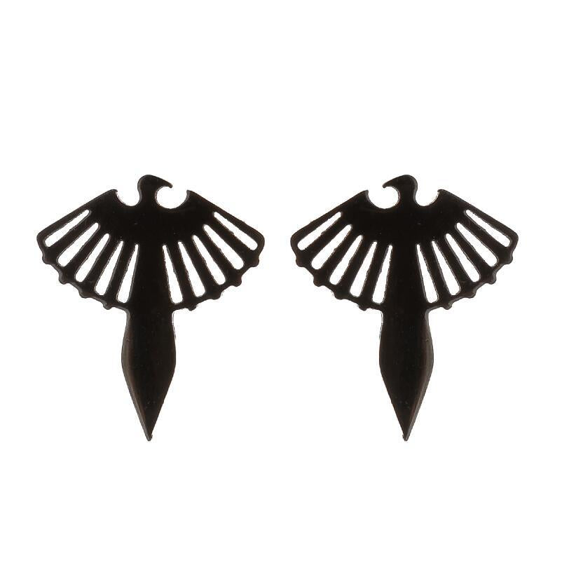 Female Korean Style Simple Stainless Steel Cat Earrings