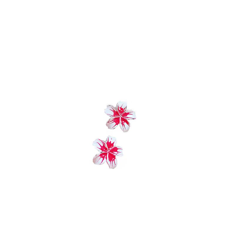 Sier Rainbow Love Design Color Simple Ear Bone Small Before Stud Earrings