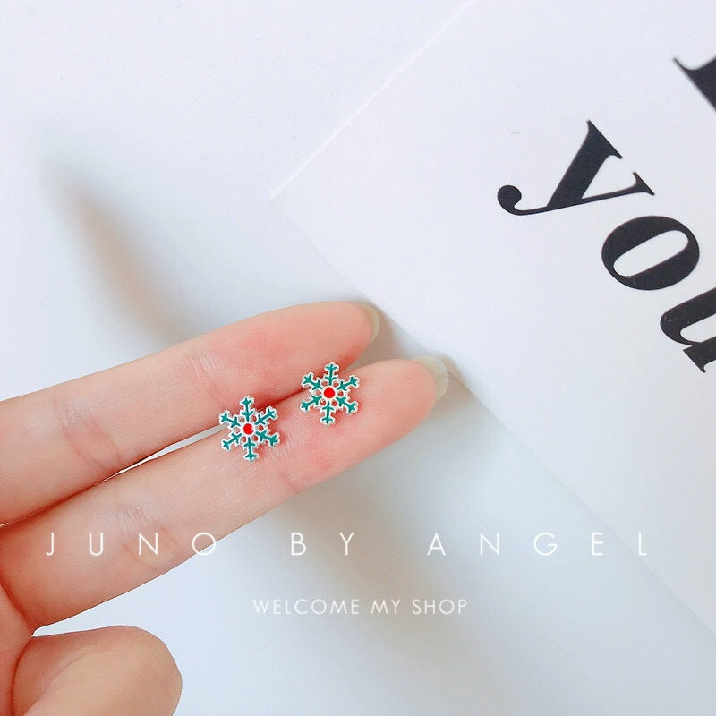 Sier Rainbow Love Design Color Simple Ear Bone Small Before Stud Earrings