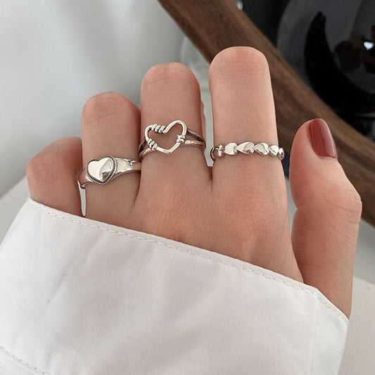 Cold Style Niche Fashion Retro Loving Ring