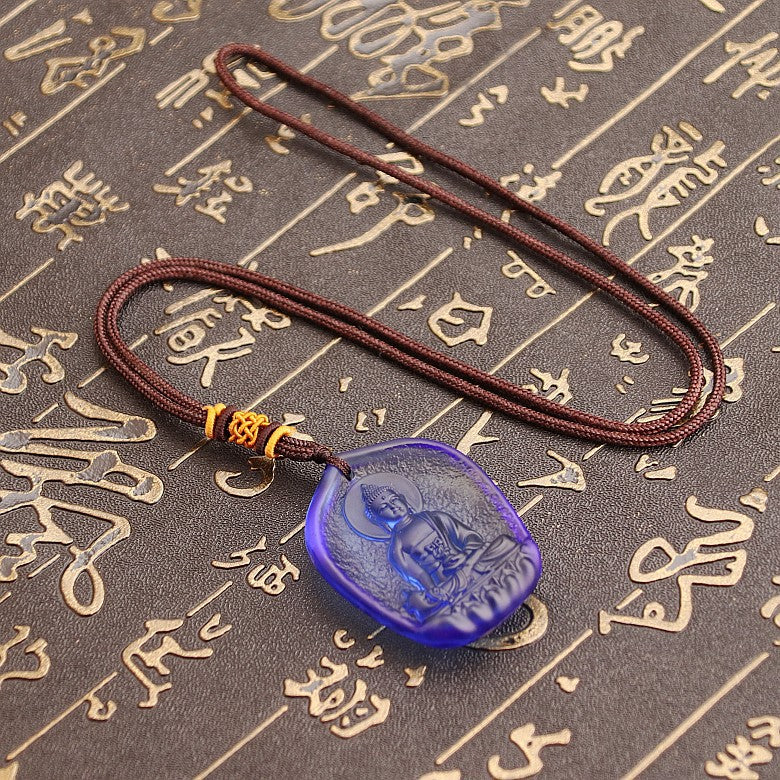 Women's & Men's French Glaze Crystal Han Temple Binding Supplies Necklaces