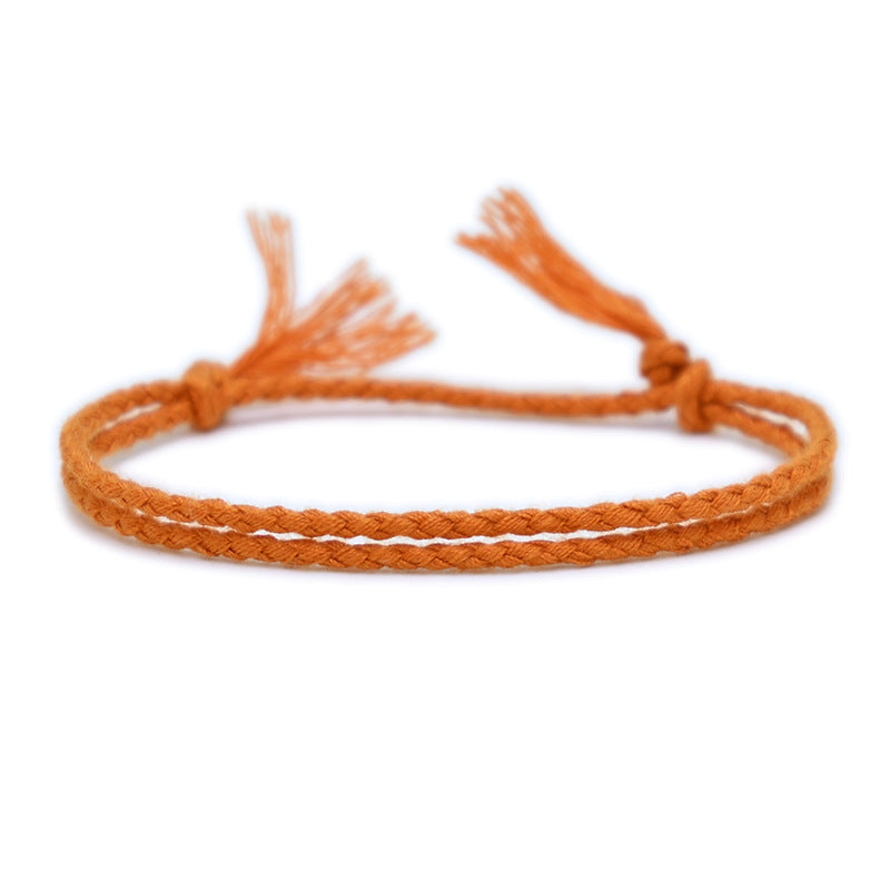 Women's String Hand Woven Rope Monochrome Optional Simple Bracelet