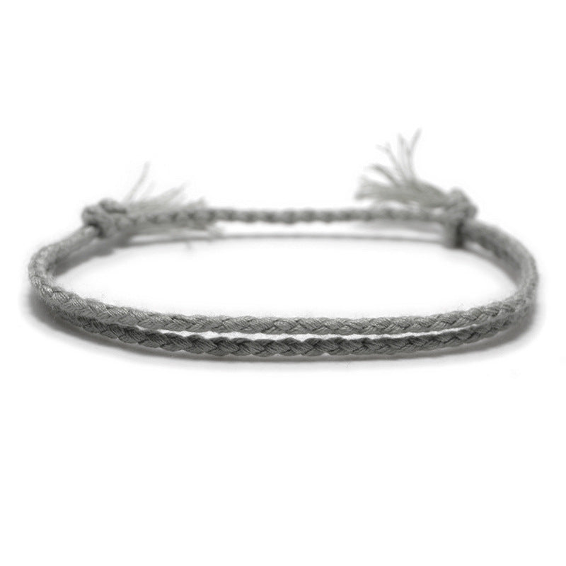 Women's String Hand Woven Rope Monochrome Optional Simple Bracelet
