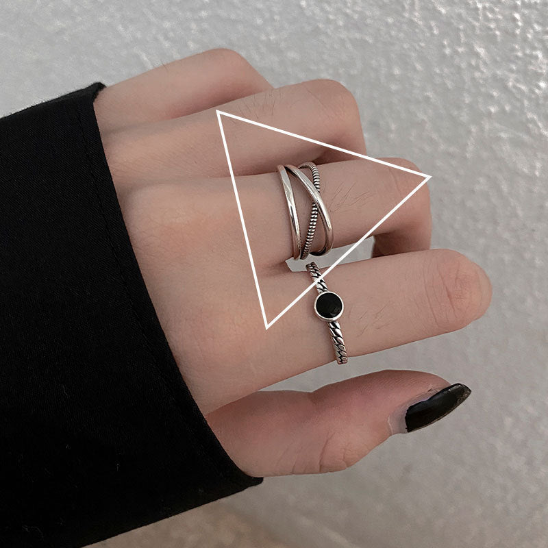 Cold Style Niche Fashion Retro Loving Ring