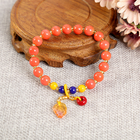 Style Colored Glaze Retro Simple Elegant Bracelet