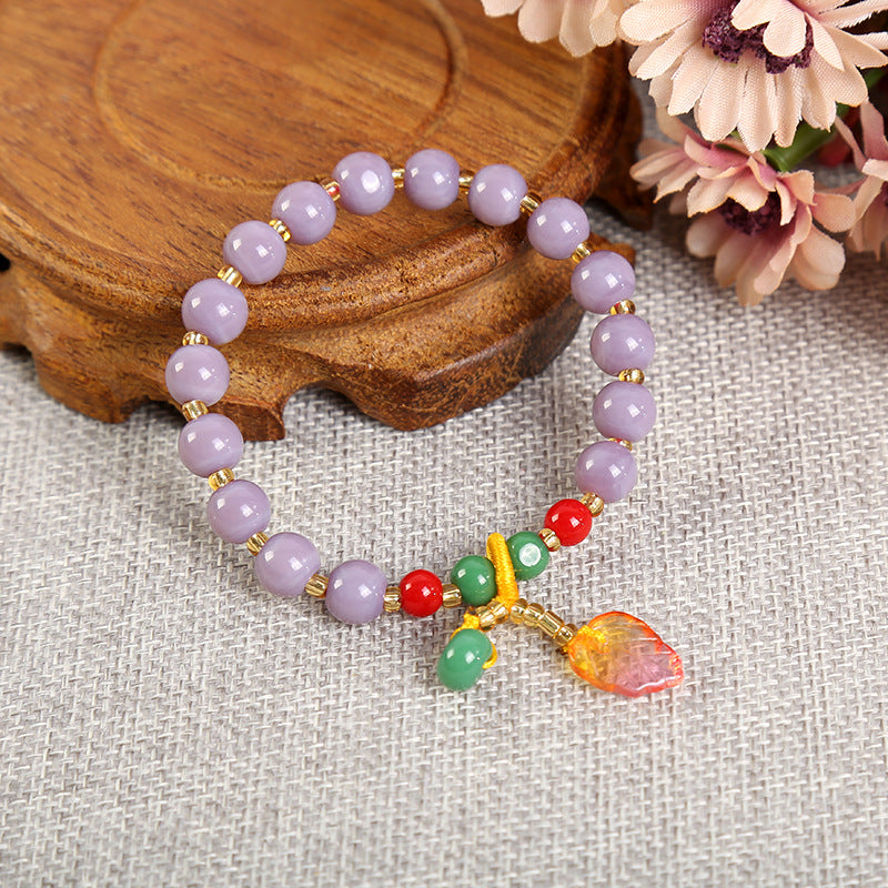 Style Colored Glaze Retro Simple Elegant Bracelet