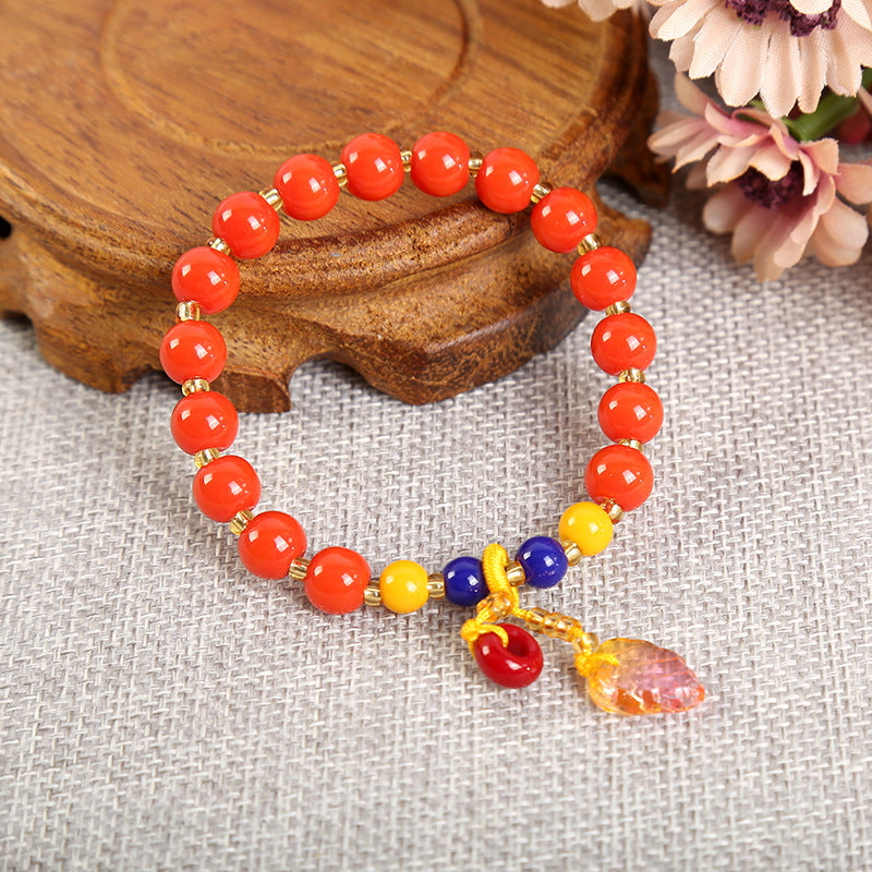 Style Colored Glaze Retro Simple Elegant Bracelet