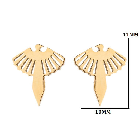 Female Korean Style Simple Stainless Steel Cat Earrings