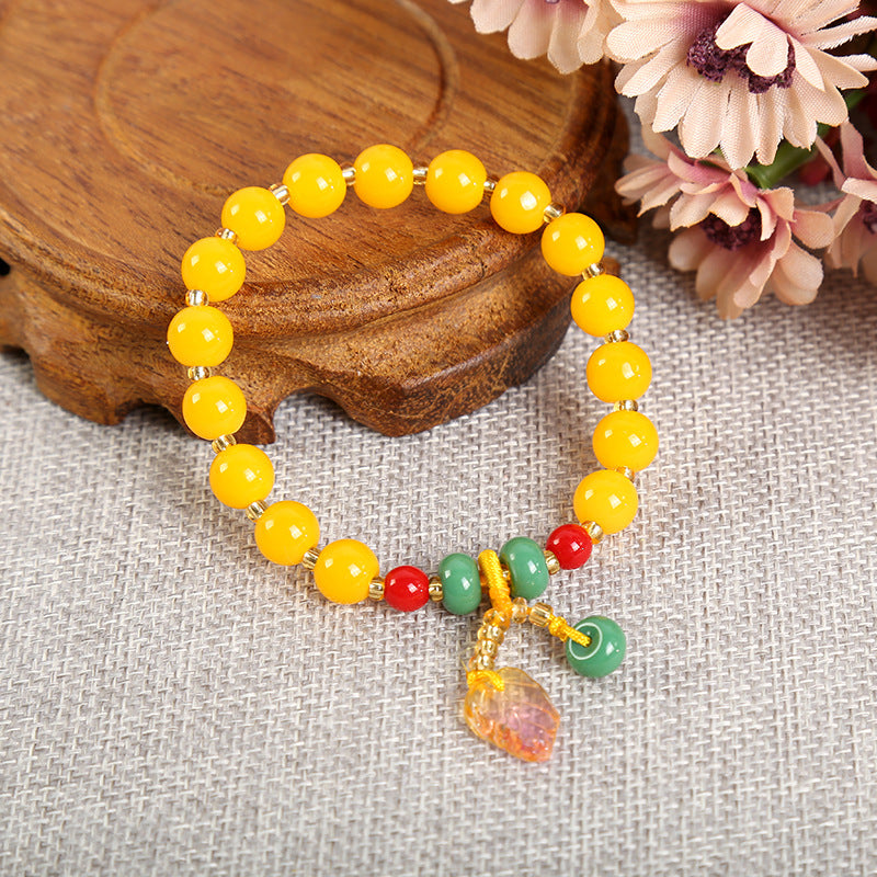 Style Colored Glaze Retro Simple Elegant Bracelet