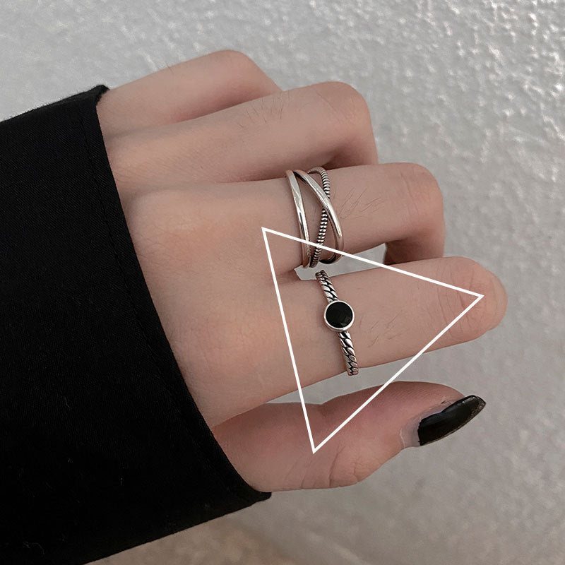 Cold Style Niche Fashion Retro Loving Ring