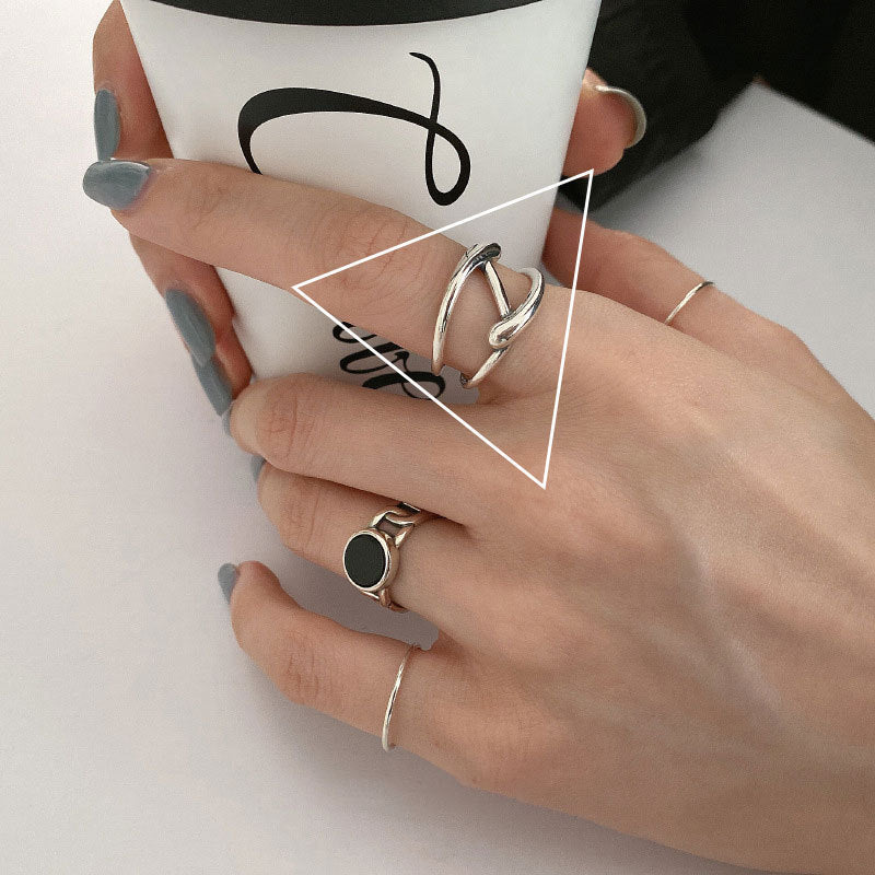 Cold Style Niche Fashion Retro Loving Ring
