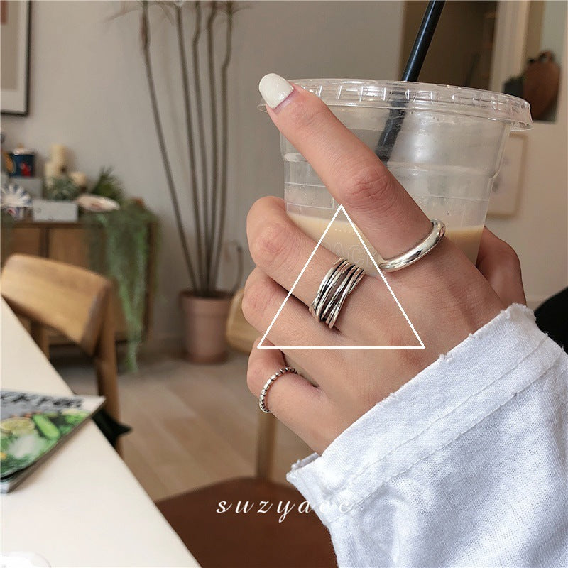 Cold Style Niche Fashion Retro Loving Ring