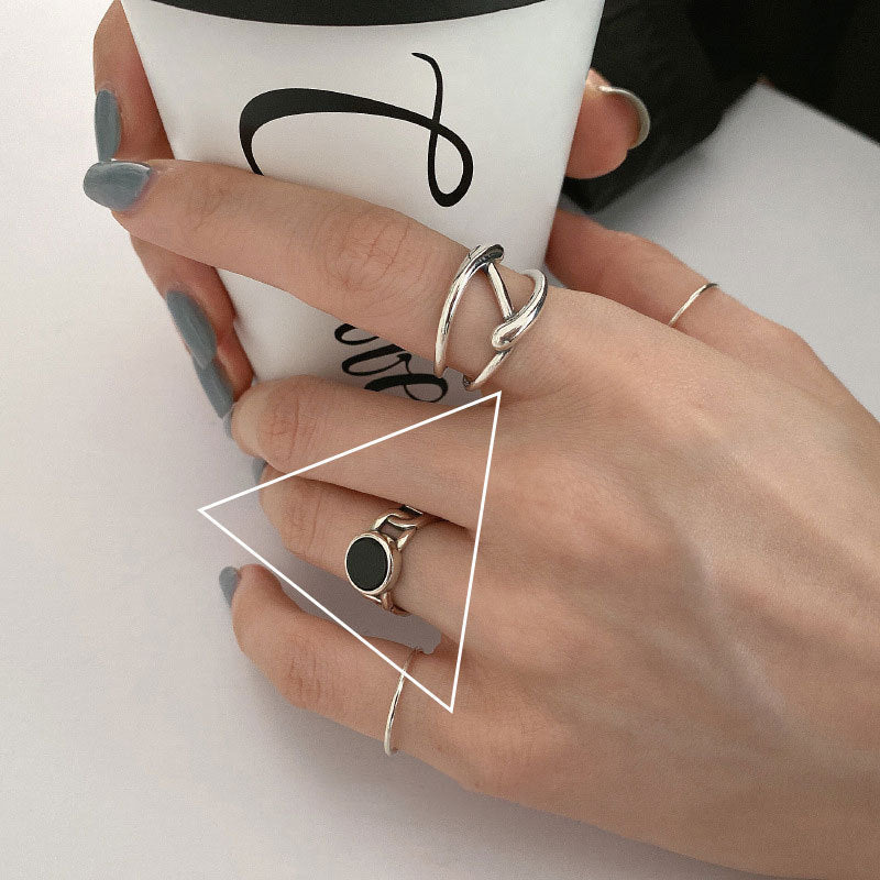 Cold Style Niche Fashion Retro Loving Ring