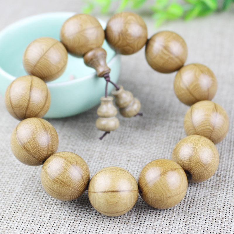 Men's Abelia Beads Wooden Cultural Artifact For Bracelet