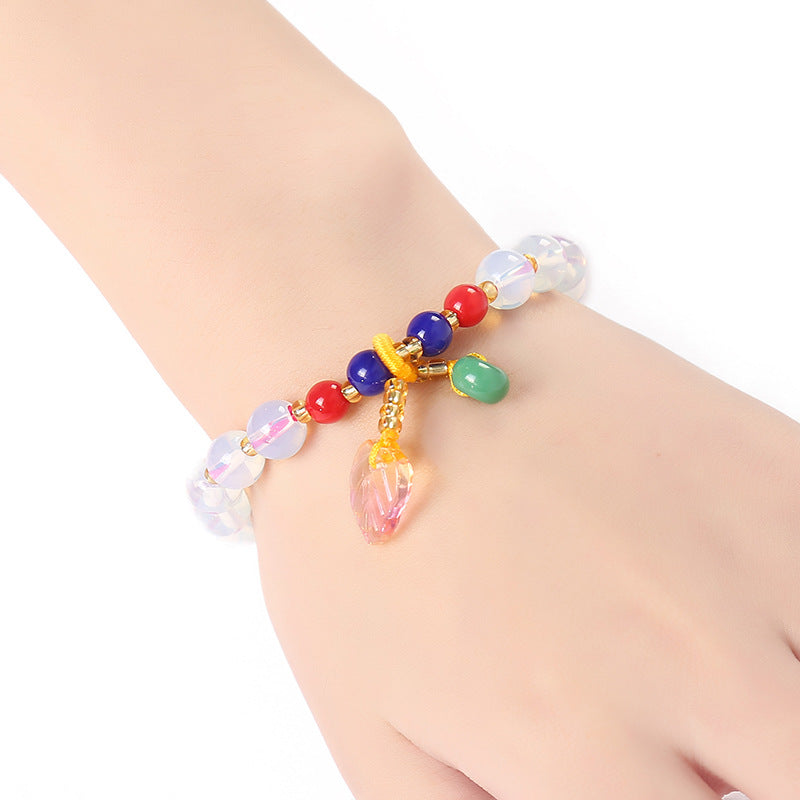 Style Colored Glaze Retro Simple Elegant Bracelet