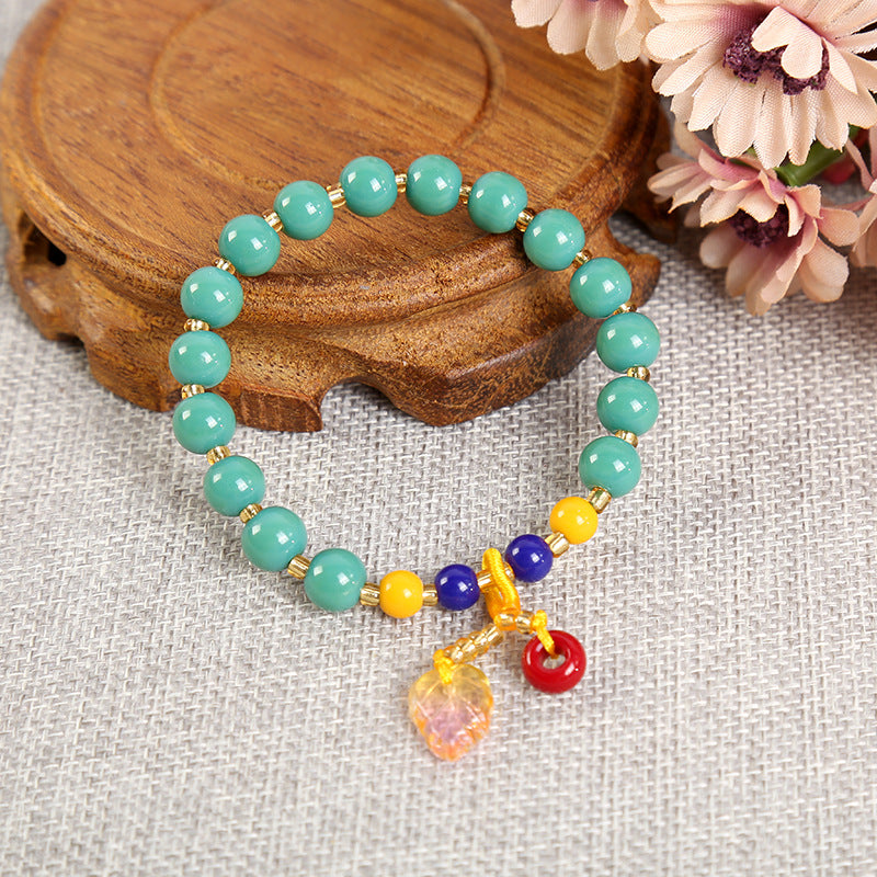 Style Colored Glaze Retro Simple Elegant Bracelet