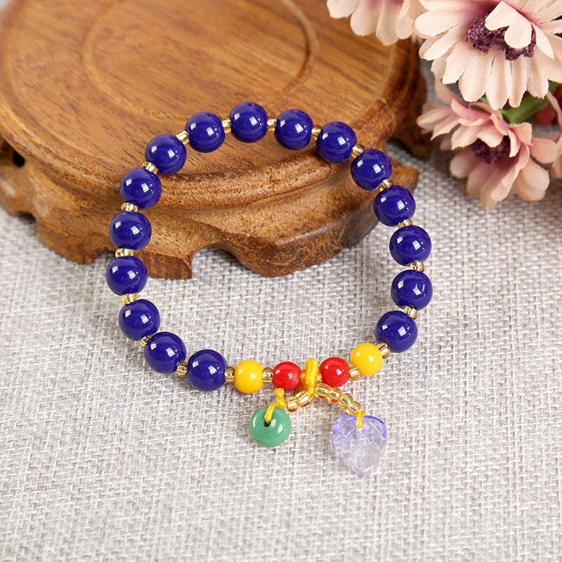 Style Colored Glaze Retro Simple Elegant Bracelet