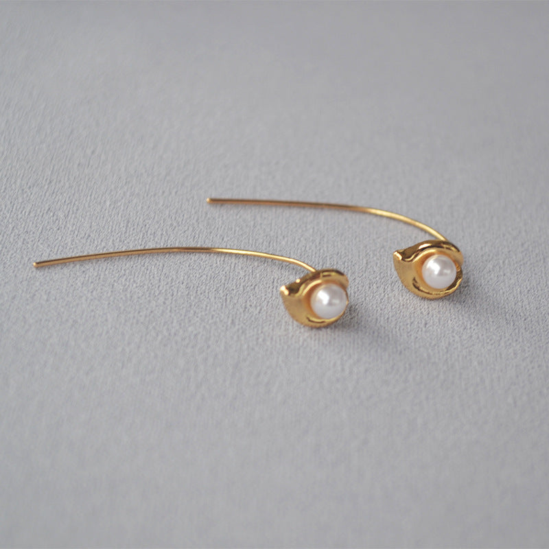 Women's Korean Exquisite Fashion Simple Pearl Bud Commuter Everyday Ear Line