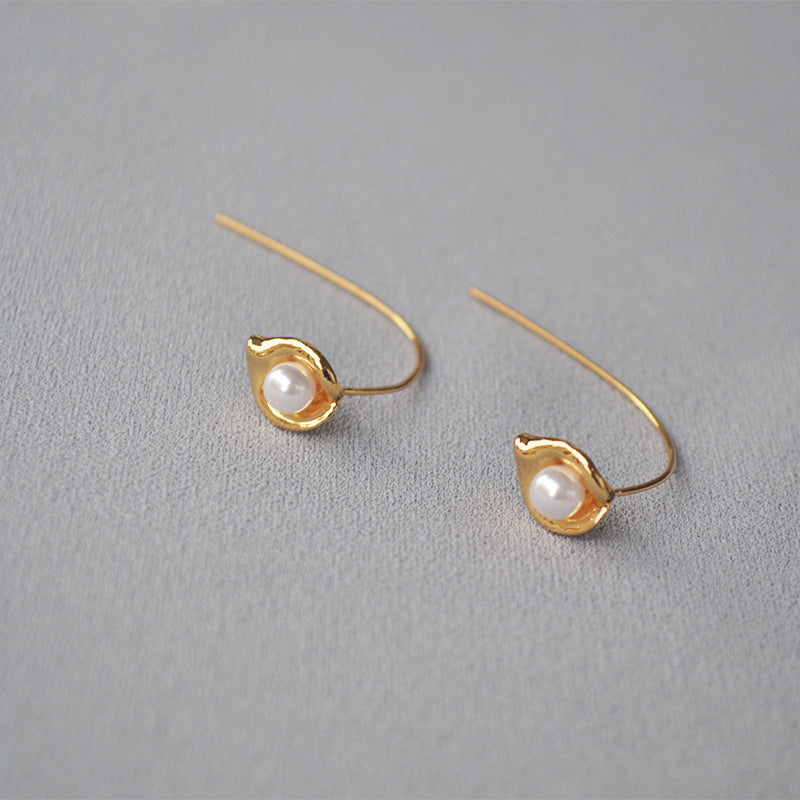 Women's Korean Exquisite Fashion Simple Pearl Bud Commuter Everyday Ear Line