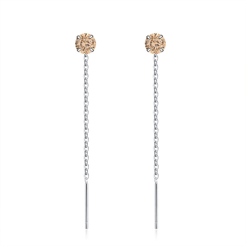 Women's Sterling Sier Light Luxury Minority Design Simple Ear Line