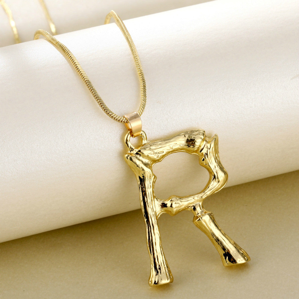 Metal Personality Bamboo Golden English Letter Fashion Necklaces