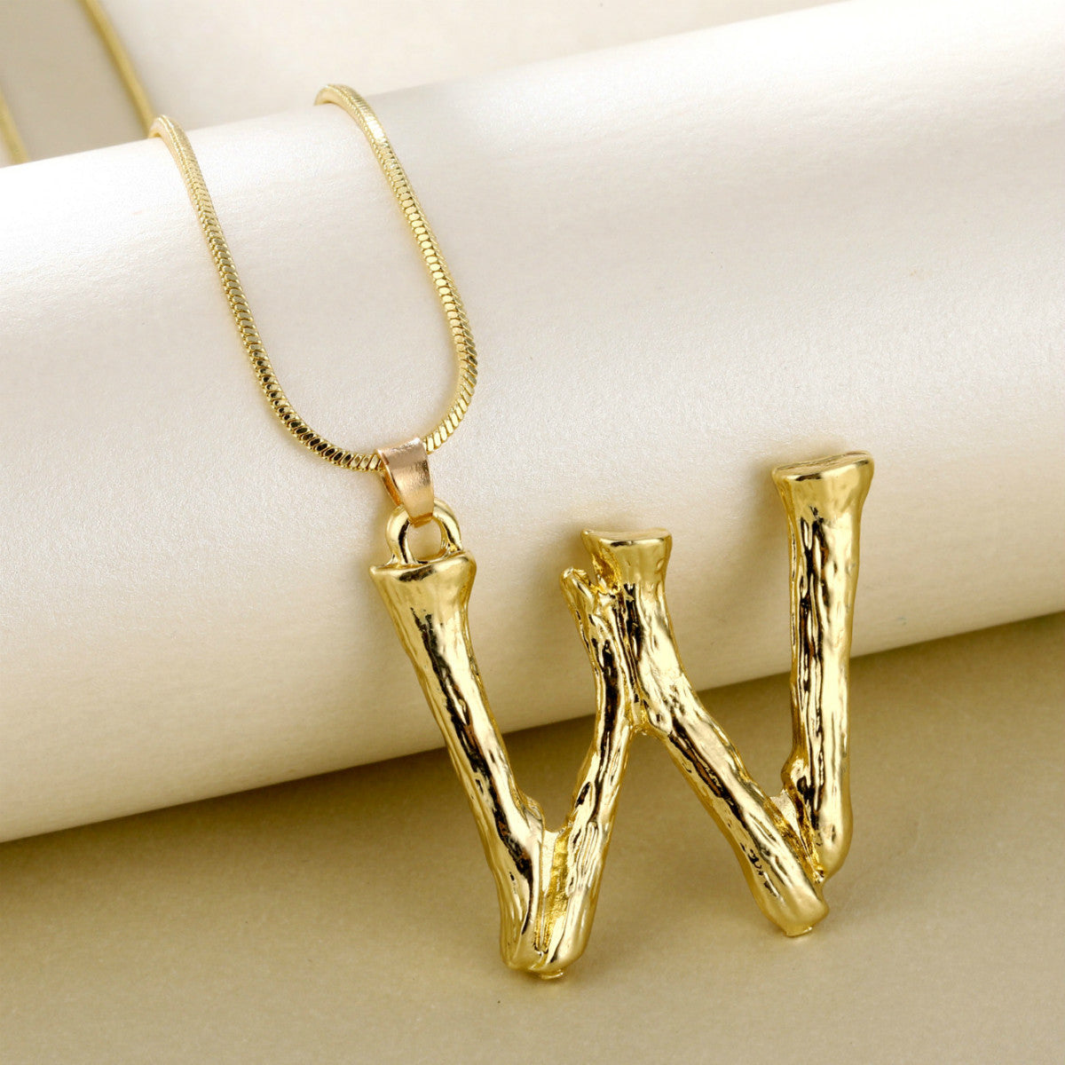 Metal Personality Bamboo Golden English Letter Fashion Necklaces