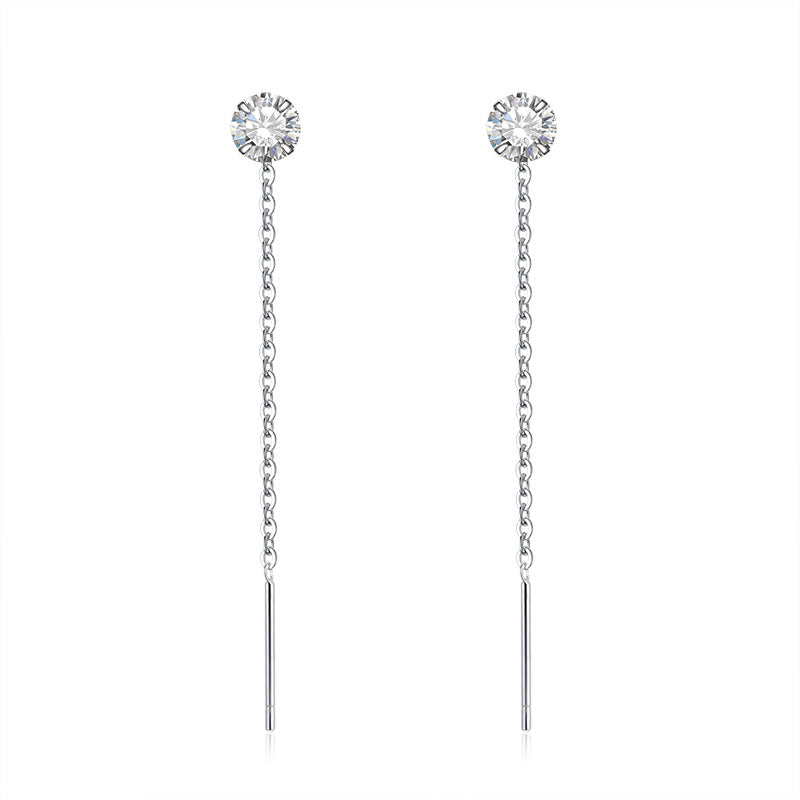 Women's Sterling Sier Light Luxury Minority Design Simple Ear Line
