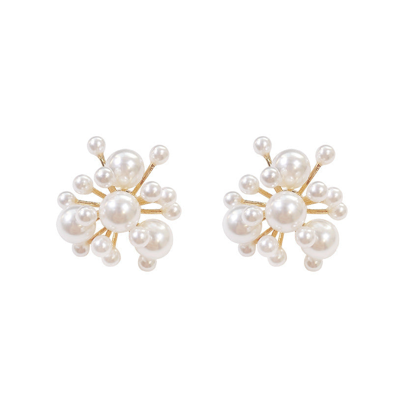 Women's French Gentle Firework Pearl For Dignified Sense Of Design Rings
