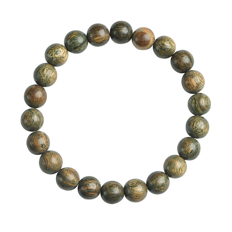 Women's & Men's Style Retro Chinese Sandalwood Single Circle Couple Prayer Bracelet