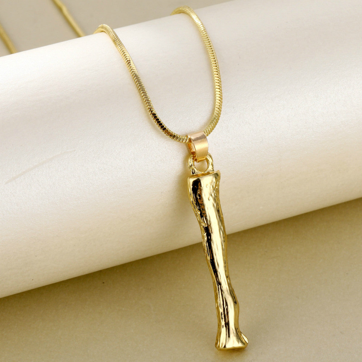 Metal Personality Bamboo Golden English Letter Fashion Necklaces