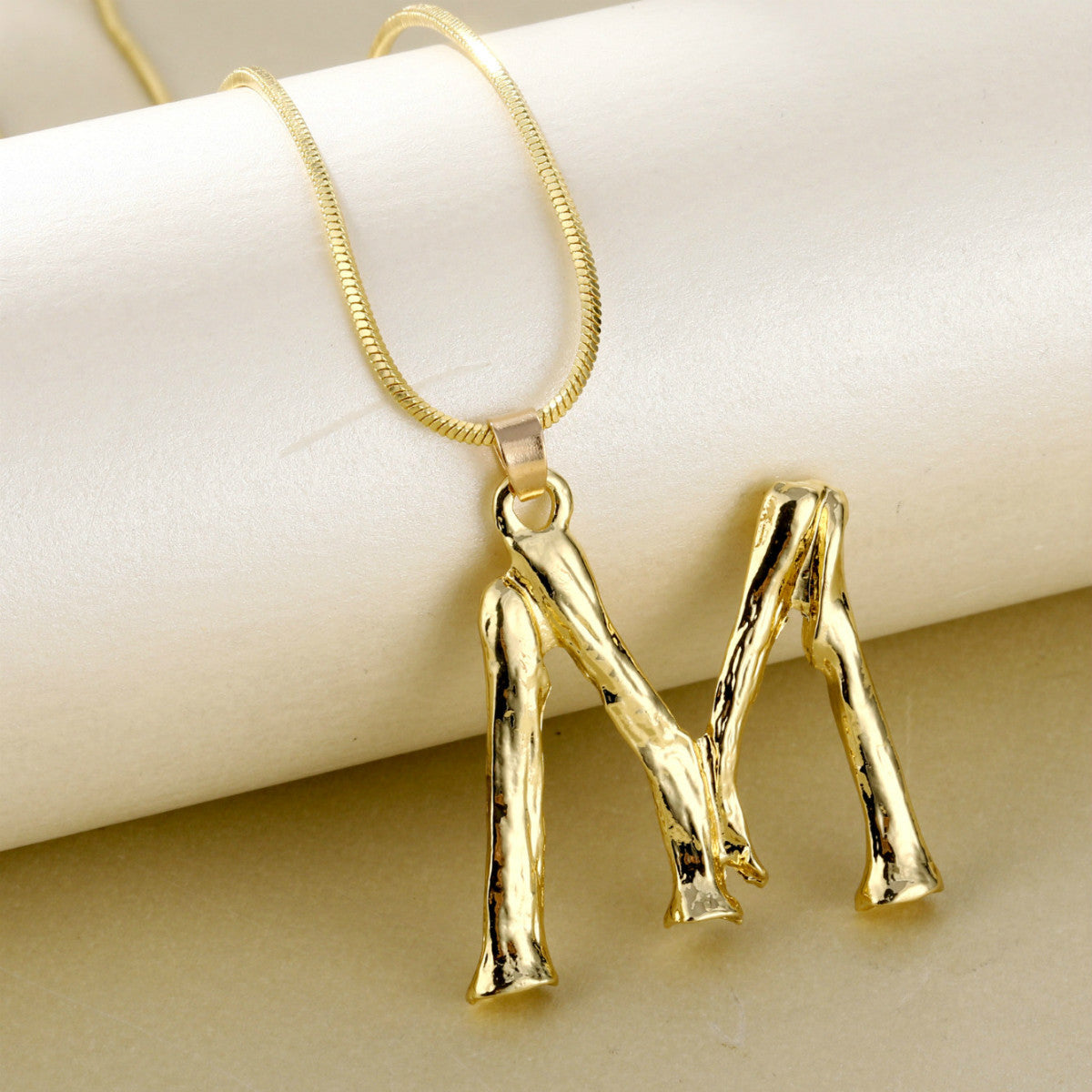 Metal Personality Bamboo Golden English Letter Fashion Necklaces