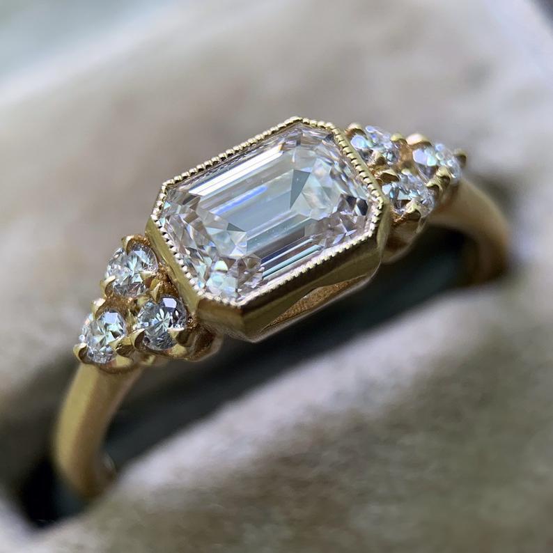 Complex Inlaid Color Zircon Trend Fashion Rings