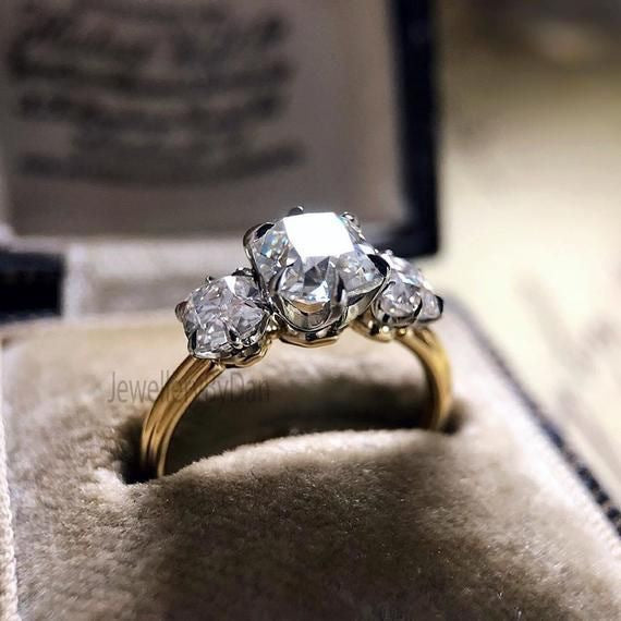 Complex Inlaid Color Zircon Trend Fashion Rings
