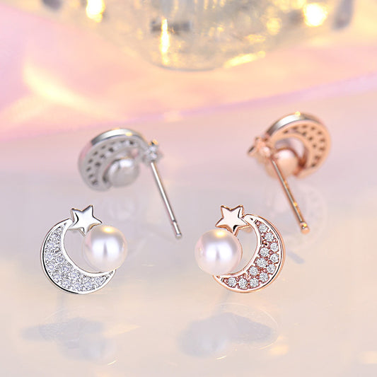 Small Jewelry Female Popular Pearl Fashion Earrings