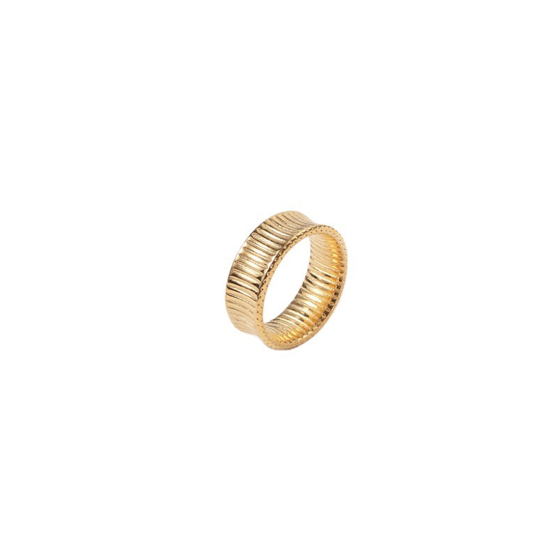 Female Designer Design Gold Plated Simple Rings