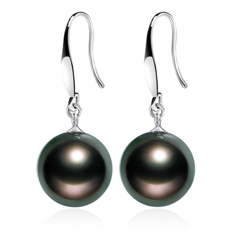 Sterling Sier Natural Shell Pearl Korean Stud Earrings