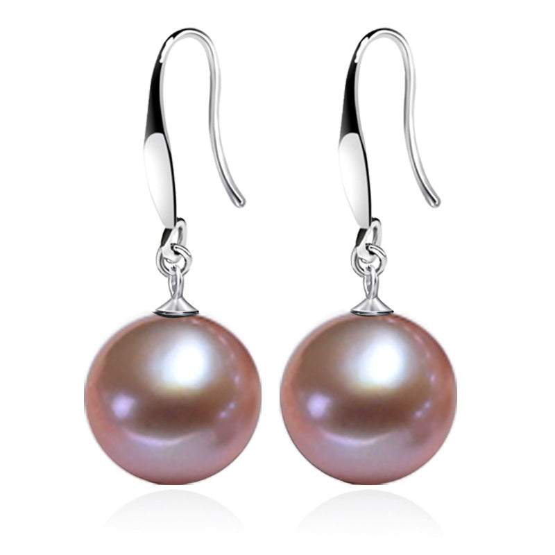 Sterling Sier Natural Shell Pearl Korean Stud Earrings