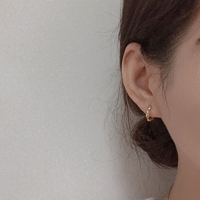 Clip Female Fashion Simple Graceful Personalized Twist Ear Buckle