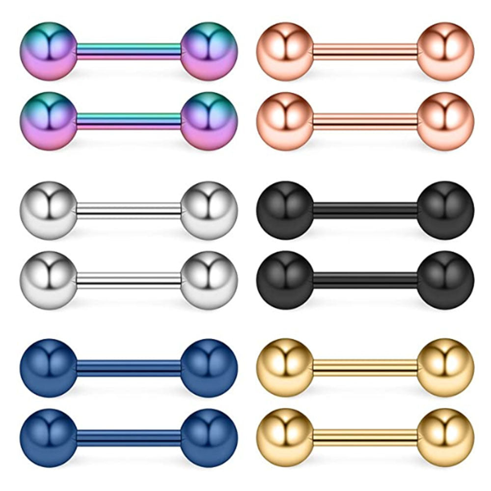 Needle Piercing Steel Ball Beanie Korean Earrings