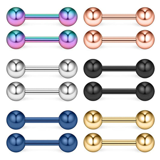 Needle Piercing Steel Ball Beanie Korean Earrings