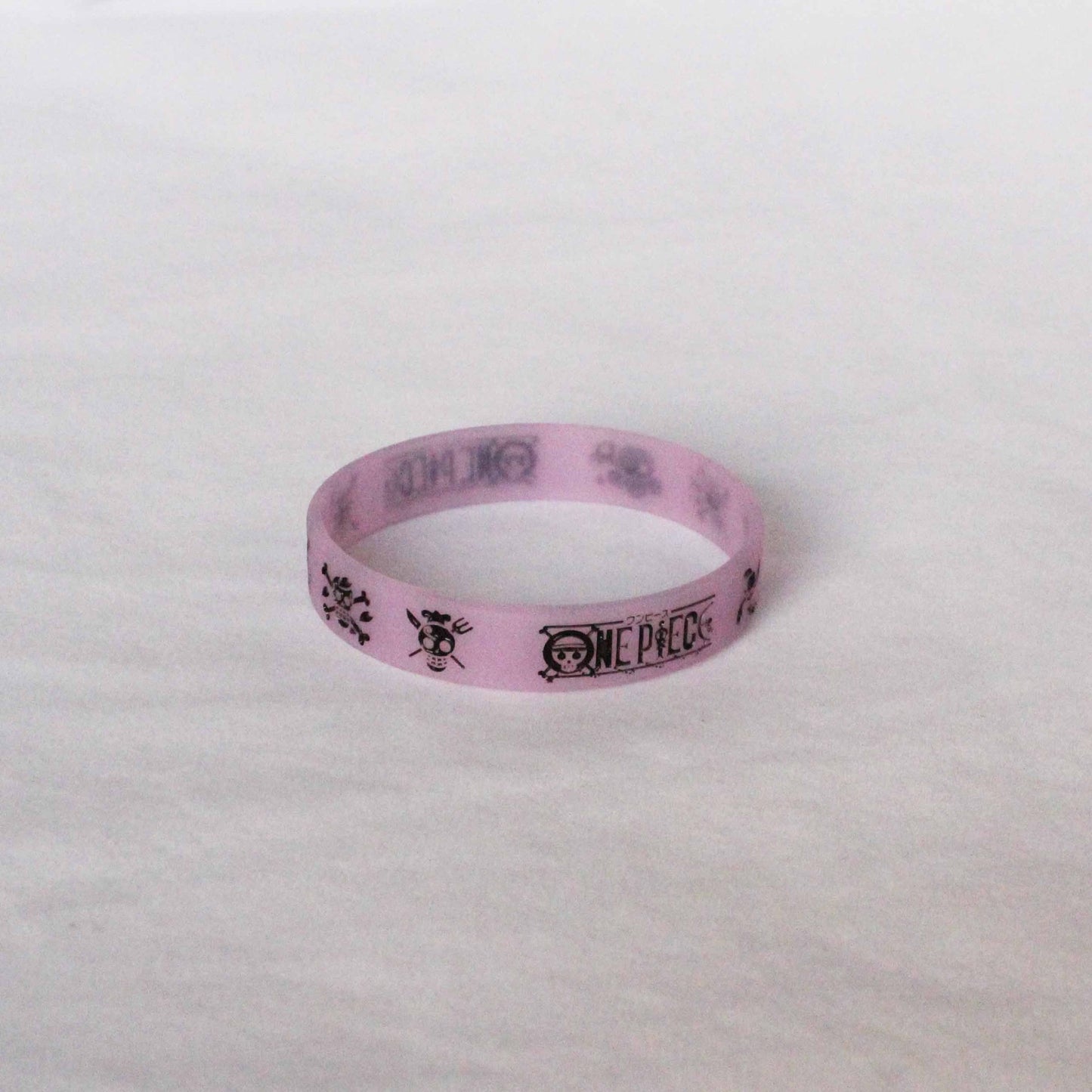 Engraved Gravure Cartoon Silicone One Piece Bracelets