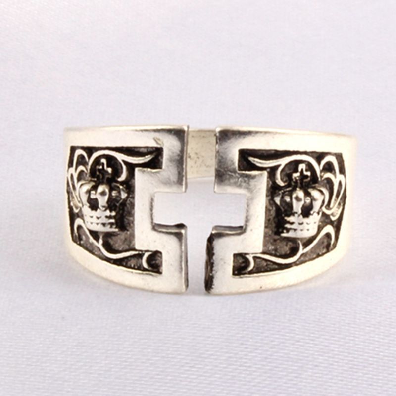 Argent Pur Vintage Female Fashion Personality Trendy Cold Open Simple Ring