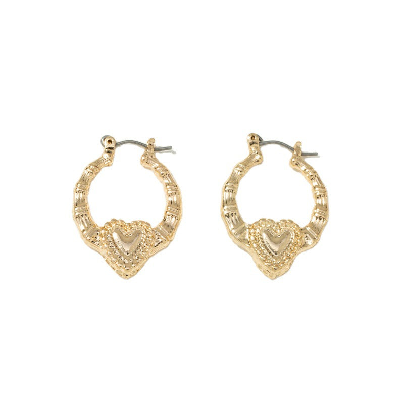 Love Heart Vintage Geometric Heart-shaped Style Rings